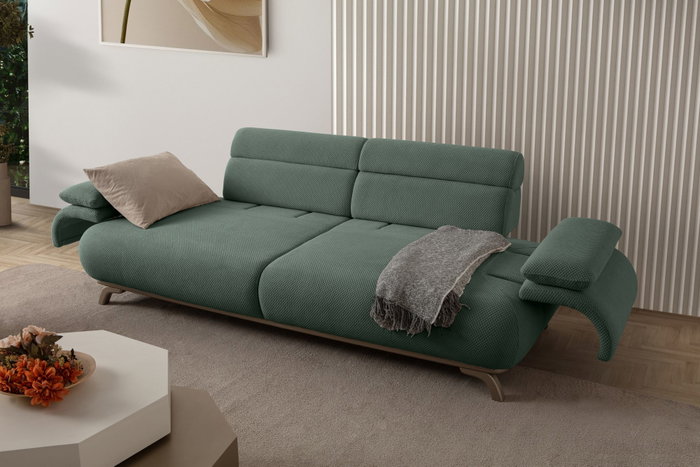 Atelier Del Sofa Bonjo Silver - Green Sofá de 3 plazas
